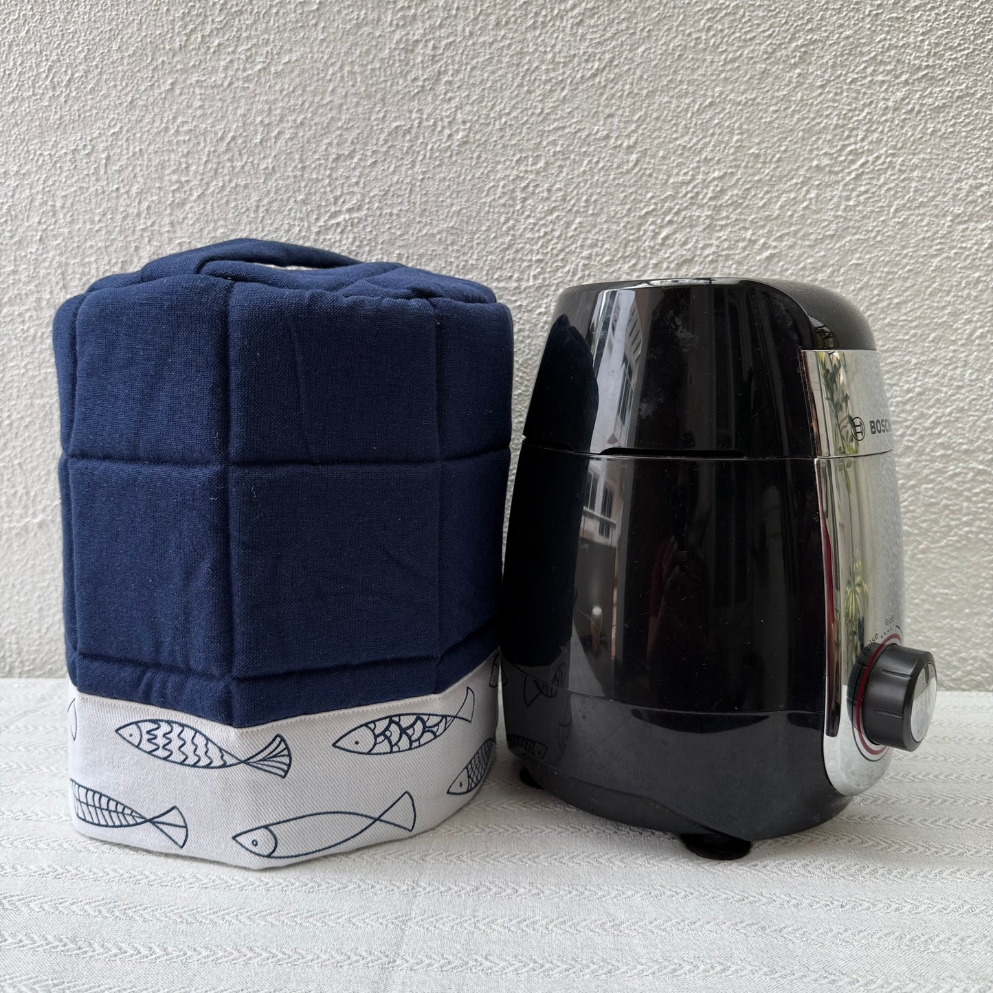 Mixer grinder Cover - Fishes in Blue Pond