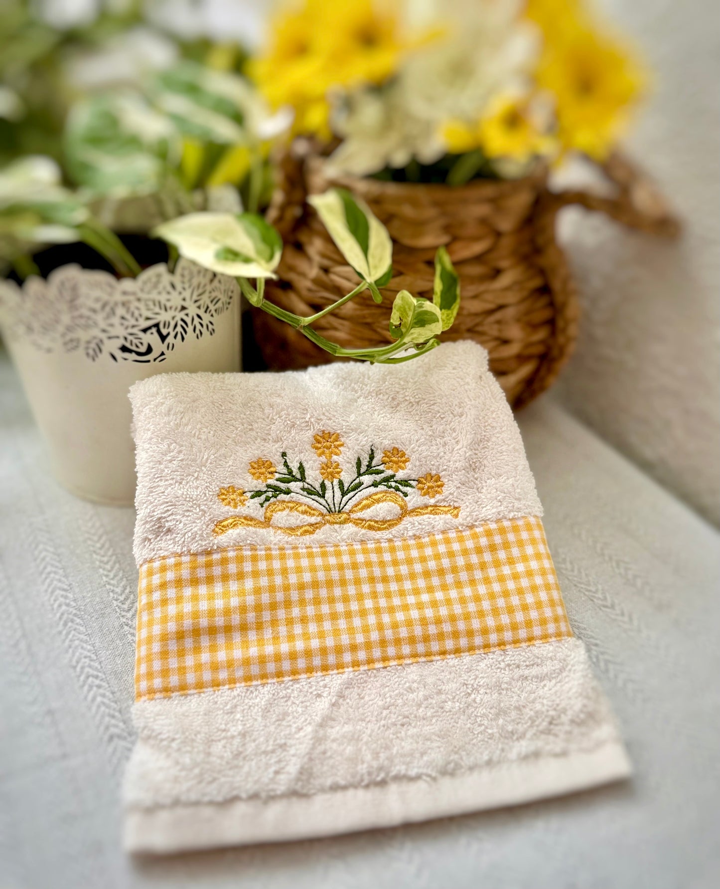 Hand Towels - Mustard Hues
