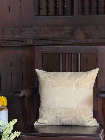 Cushion Cover -  Golden Big Checks