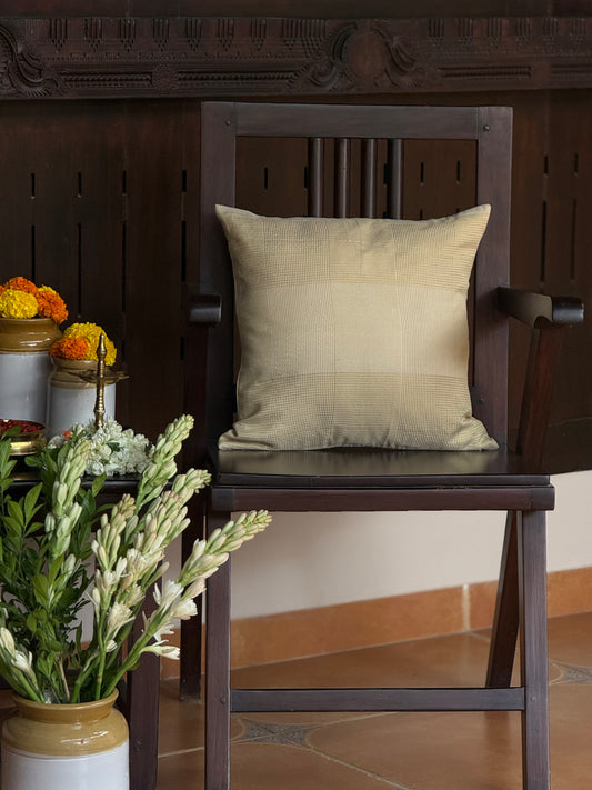 Cushion Cover -  Golden Big Checks