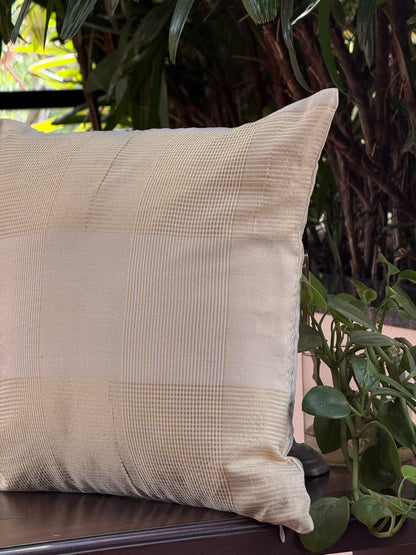 Cushion Cover -  Golden Big Checks