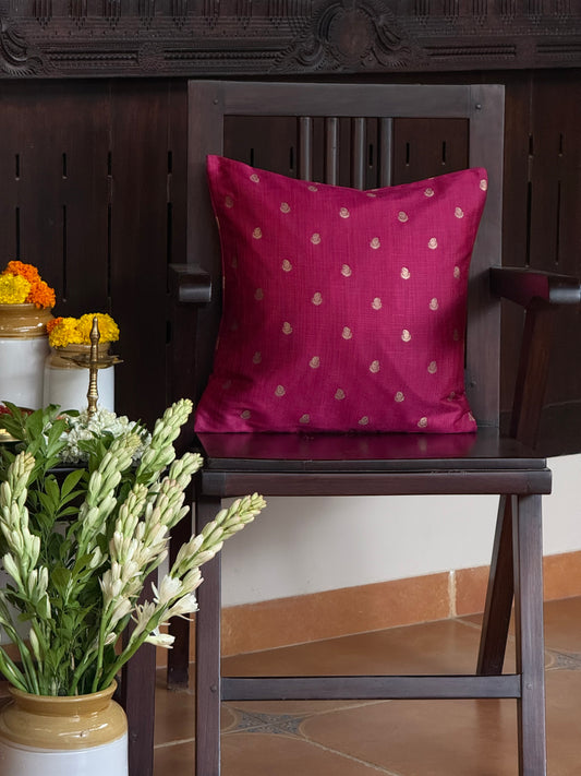 Cushion Cover -  Magenta Lantena