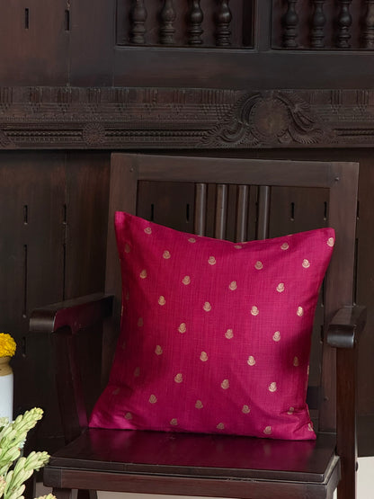 Cushion Cover -  Magenta Lantena