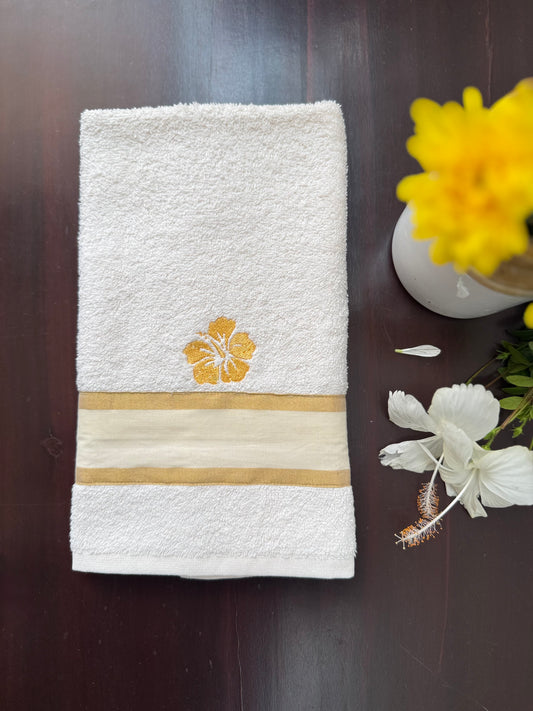 Hand Towel - Chemparathi ( Yellow)