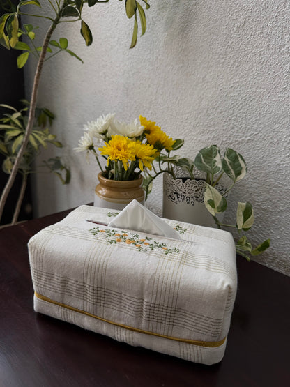 Tissue Box Cover - Pookkalam