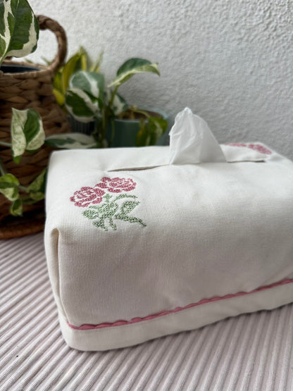 Tissue Box Cover - Roses