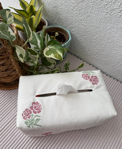 Tissue Box Cover - Roses