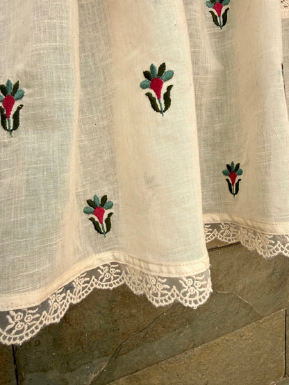 Kitchen Valance - Florals and Polka