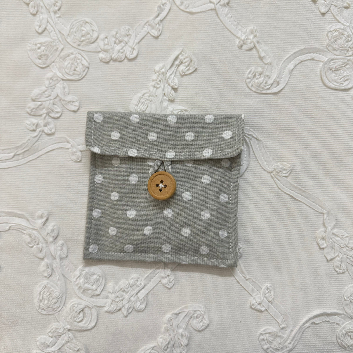 Multipurpose Pouch - Grey polka