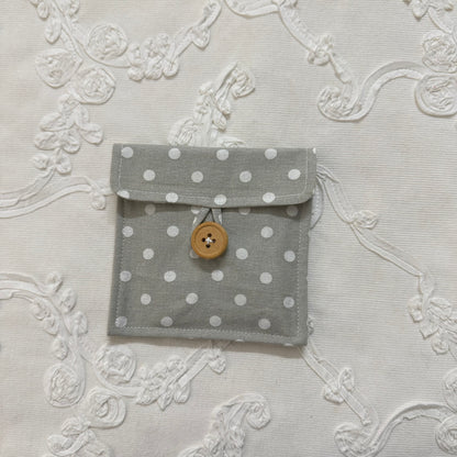 Multipurpose Pouch - Grey polka
