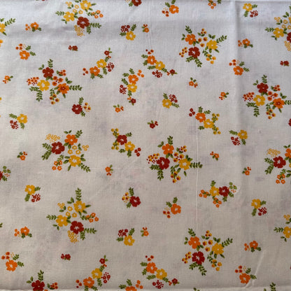 Bedsheet ( Queen) - Cream and florals