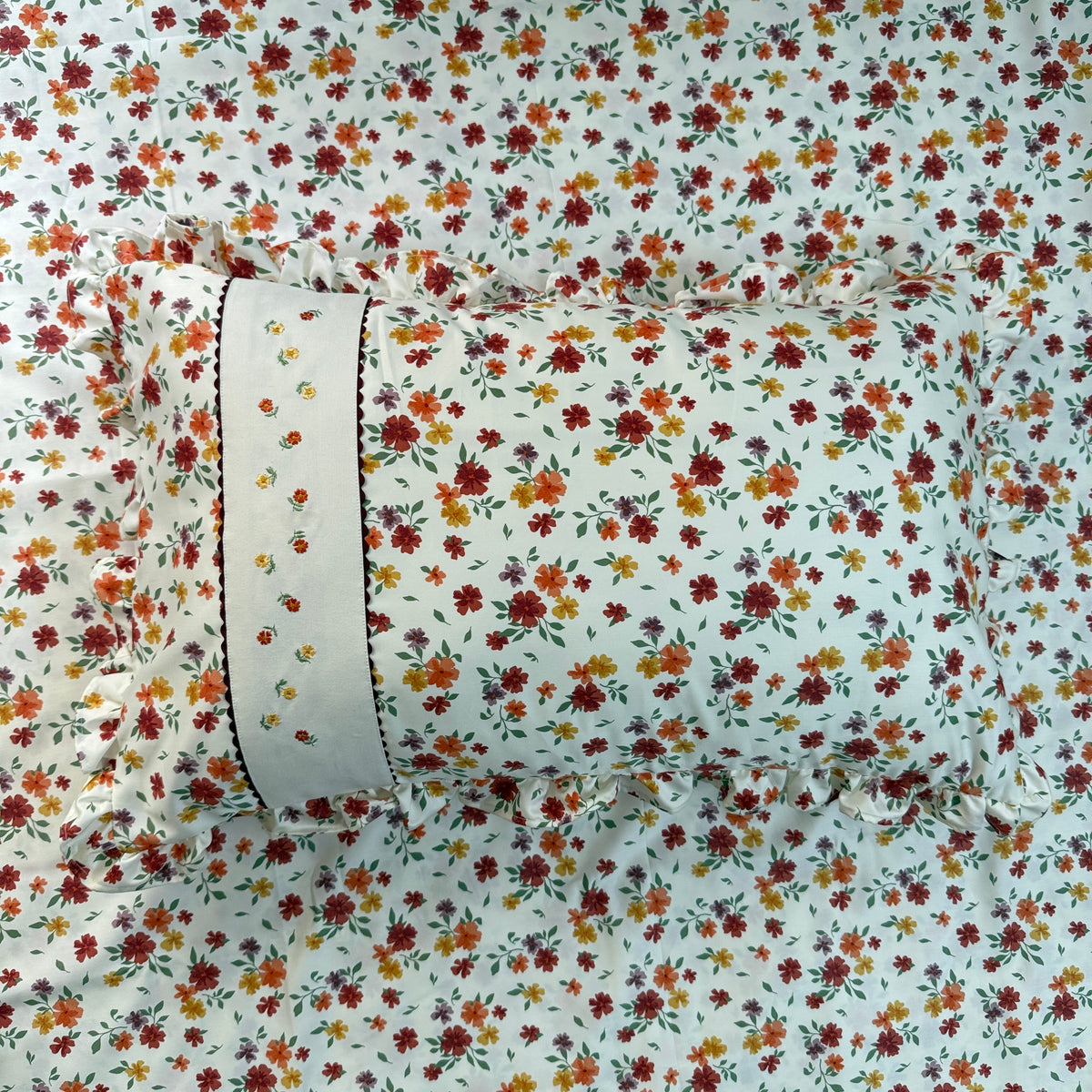 Bedsheet( Super King ) - Happy Flora
