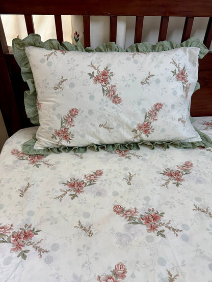 Bedsheet- Florals and Ruffles