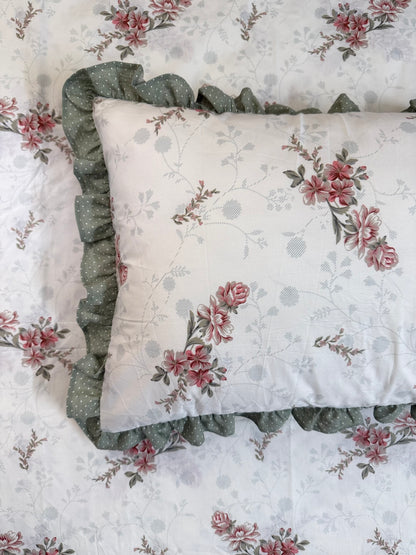 Bedsheet- Florals and Ruffles