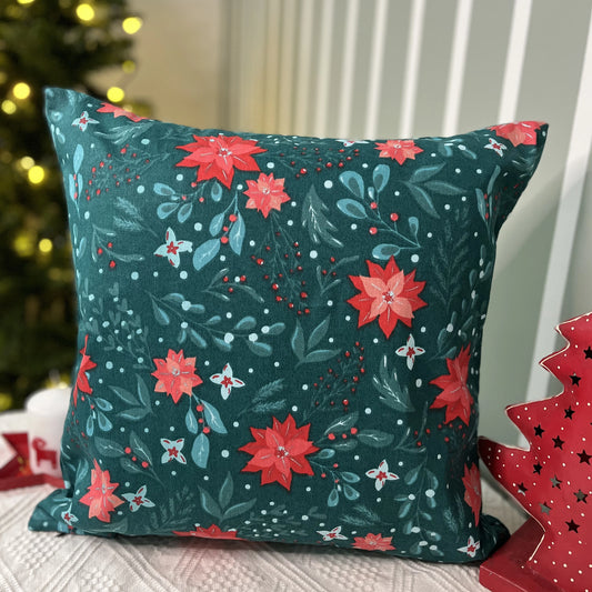 Cushion Cover-Lil Poinsettias