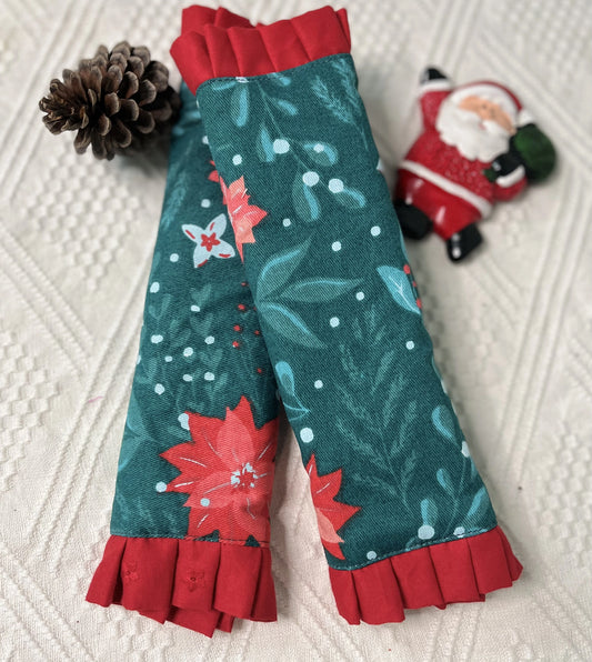 Fridge Handle Cover- Lil Poinsettias