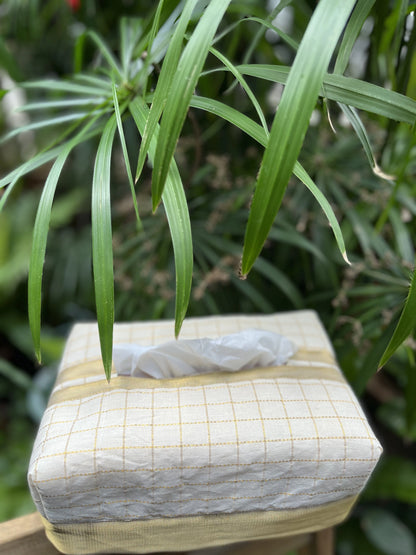 Tissue Box Cover- Golden Box