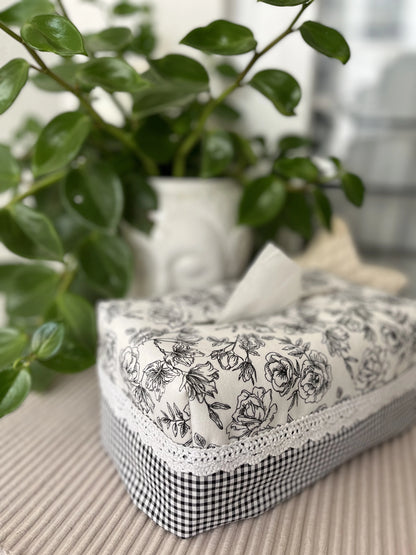 Tissue Box Cover- Monochrome