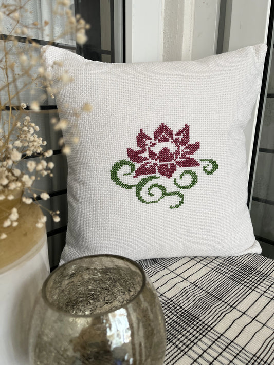 Cushion Cover- Lotus in pond