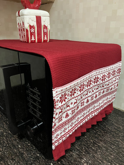 Microwave Cover- Reindeers & Trees