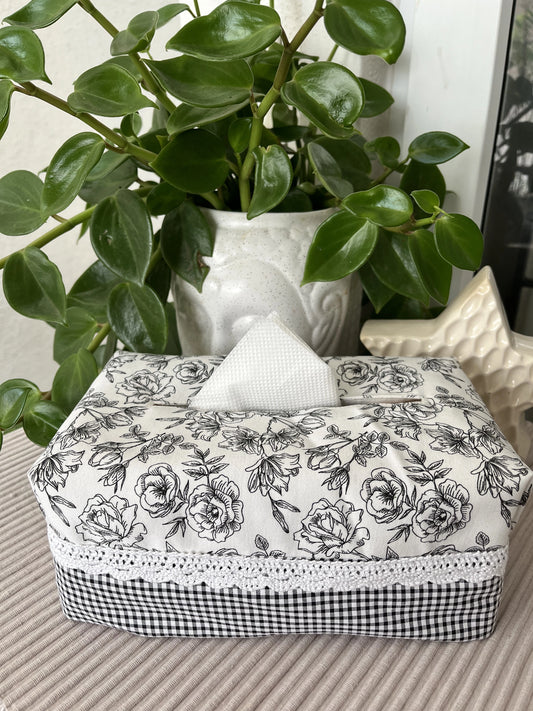 Tissue Box Cover- Monochrome